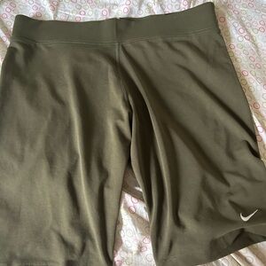 Nike 10 in seam biker shorts with tag still on. Size L in woman’s
